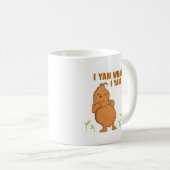 Ich Yam, was ich Yam Trendy Basic Kaffeetasse (VorderseiteRechts)
