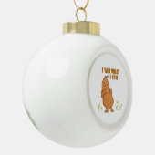 Ich Yam, was ich Yam Trendy Basic Keramik Kugel-Ornament (Links)