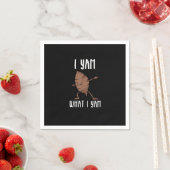 Ich Yam, was ich Yam Trendy Basic Serviette (Beispiel)