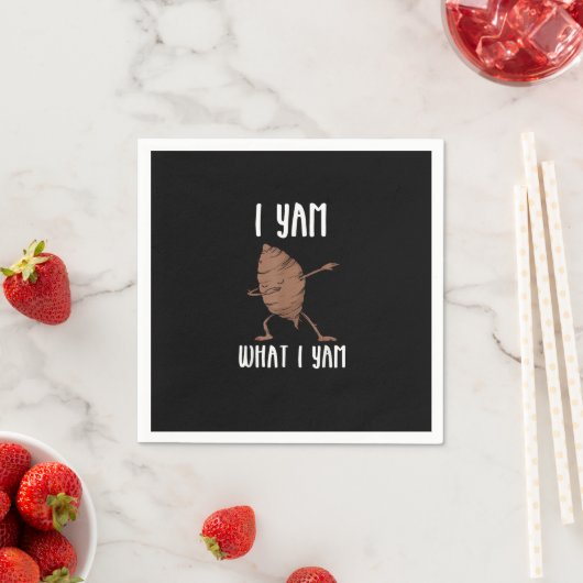 Ich Yam, was ich Yam Trendy Basic Serviette (Beispiel)