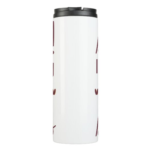 Ich zähle Stitches Thermosbecher (Rückseite)