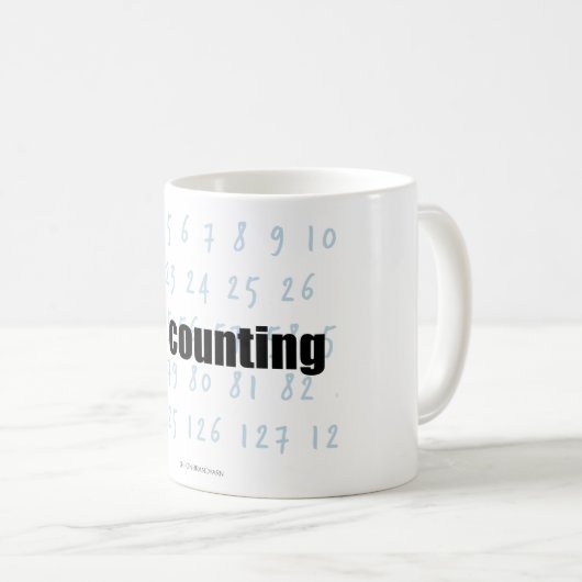 "Ich zähle" Tasse (VorderseiteRechts)