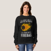 Ich zaubere Fireball Wizard Sorcerer TTRPG Sweatshirt (Vorne ganz)