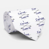 ich zäune SABRE ein (BLAU) Krawatte (Gerollt)