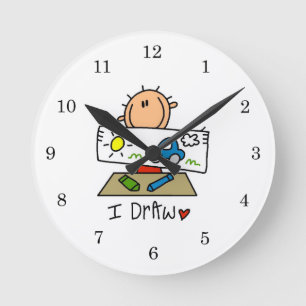 Ich zeichne runde wanduhr