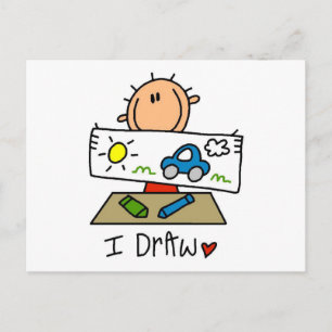 Ich zeichne T-Shirts und Geschenke Postkarte