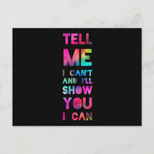 Ich zeige Ihnen, dass ich Regenbogen machen kann Postkarte