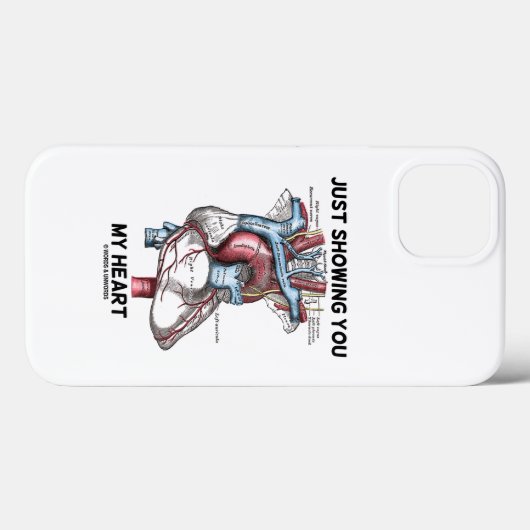 Ich zeige Ihnen mein anatomisches Herz Case-Mate iPhone Hülle (Rückseite (Horizontal))