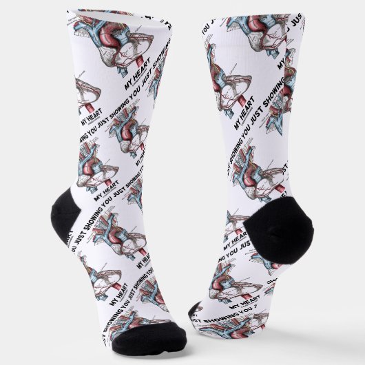 Ich zeige Ihnen mein anatomisches Herz Socken (Gewinkelt)