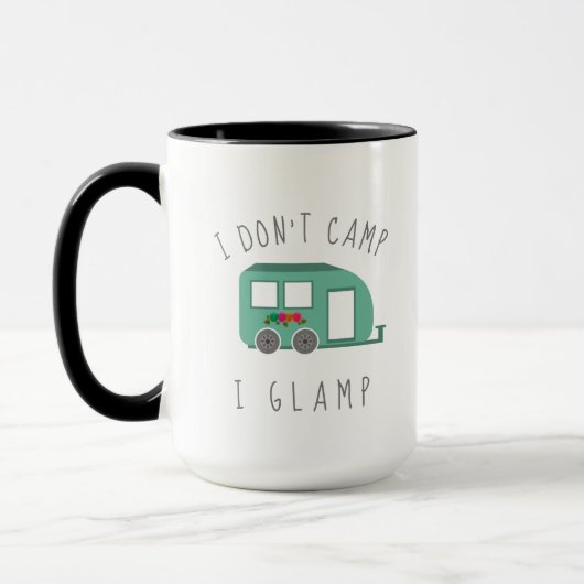 Ich zelte kein Glamp-I-Camping Tasse (Links)