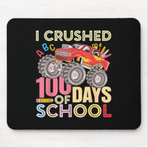 Ich zerbrach 100 Schultage für Jungen Monster Truc Mousepad