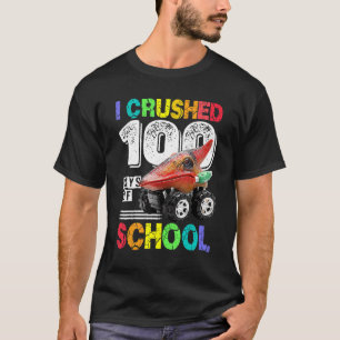 Ich zerbrach 100 Tage der Schule Dinosaurier Monst T-Shirt