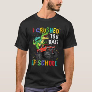 Ich zerbrach 100 Tage der Schule Dinosaurier Monst T-Shirt