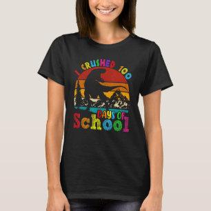 Ich zerbrach 100 Tage der Schule Dinosaurier Rex B T-Shirt