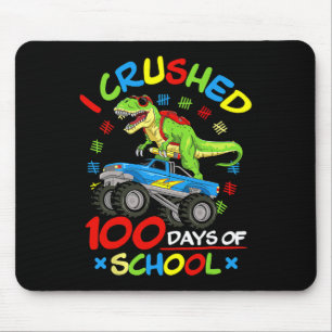 Ich zerbrach 100 Tage Monster-LKW für Schulkinder Mousepad