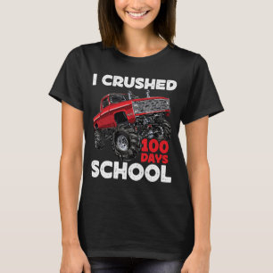 Ich zerbrach 100 Tage Monster-LKW für Schulkinder T-Shirt