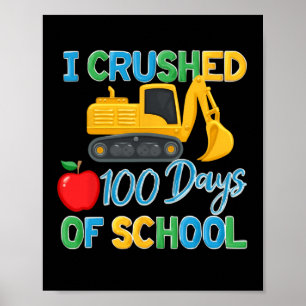 Ich zerbrach 100 Tage Schule 100. vor dem Bau Poster