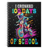 Ich zerbrach 100 Tage Schule Motocross Notizblock (Vorderseite)