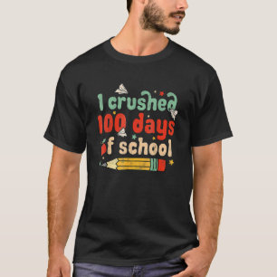 Ich zerbrach 100 Tage Schule schlauer heller Groo T-Shirt