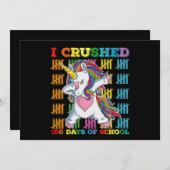 Ich zerbrach 100 Tage Schuleinbruch Einladung (Vorne/Hinten)