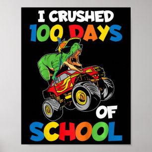 Ich zerbrach 100 Tage Schuljunge 100 Tage lang am Poster