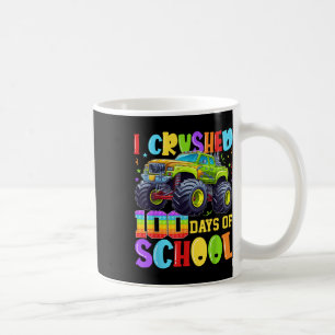Ich zerbrach 100 Tage Schulkid-Jungen-Monster-LKW Kaffeetasse