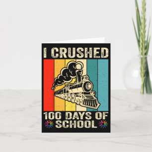Ich zerbrach 100 Tage Schulkinder Karte