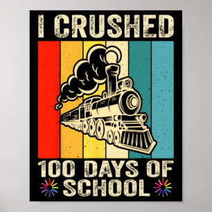 Ich zerbrach 100 Tage Schulkinder Poster