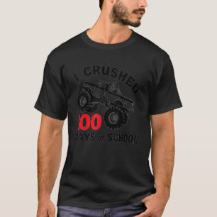 Ich zerbrach 100 Tage Schulkinderjungen Monster Tr T-Shirt