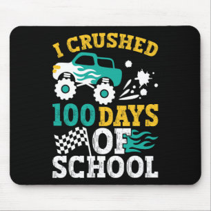 Ich zerbrach 100 Tage Schulmonster-Lkw-Kinder-Bo Mousepad