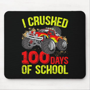 Ich zerbrach 100 Tage Schulmonster-Lkw-Kinder-Bo Mousepad