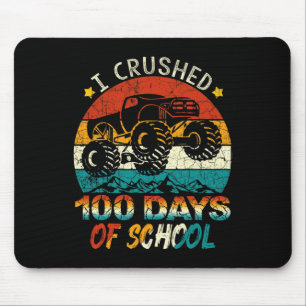 Ich zerbrach 100 Tage Schulmonster-Lkw-Kinder-Bo Mousepad