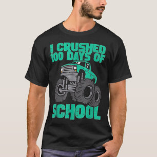 Ich zerbrach 100 Tage Schulmonster-Lkw-Kinder-Bo T-Shirt