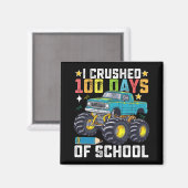 Ich zerbrach 100 Tage Schulmonster Magnet (Vorderseite/Rückseite)