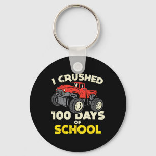 Ich zerbrach 100 Tage Schulmonster Truck 100 Tage Schlüsselanhänger
