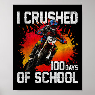 Ich zerbrach 100 Tage Schulrad für Jungen 10 Poster