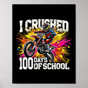 Ich zerbrach 100 Tage Schulrad für Jungen 10 Poster