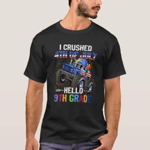 Ich zermalmte den 4. Juli Hello 9th Grade Monster- T-Shirt