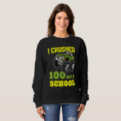 Ich zerquetschte 100 Tage Monstertruck der Schule Sweatshirt (Vorne ganz)