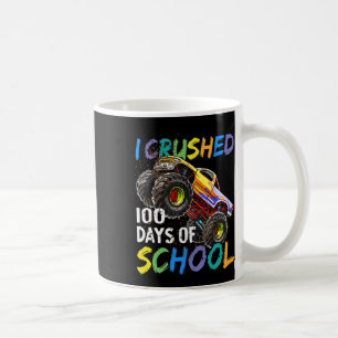 Ich zerquetschte 100 Tage Schul-Monstertruck-Kinde Kaffeetasse