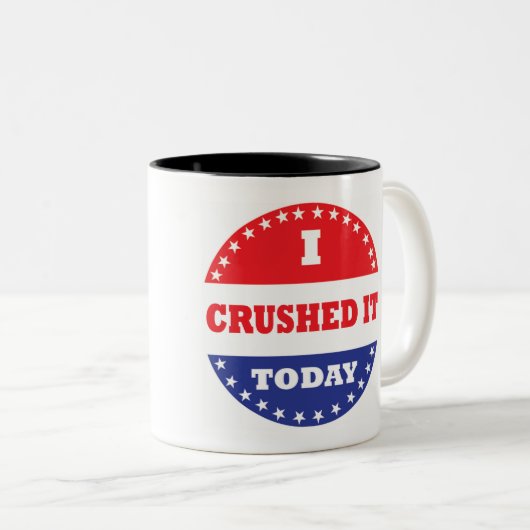 Ich zerquetschte es heute zweifarbige tasse (VorderseiteRechts)