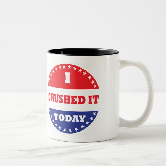 Ich zerquetschte es heute zweifarbige tasse (Rechts)