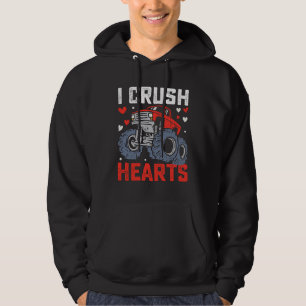 Ich zerreiße Herzen Monster Truck Valentinstag Hoodie