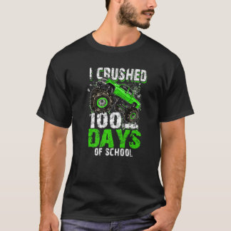 Ich zerschlug 100 Tage Schuljunge Kinder Monster T T-Shirt