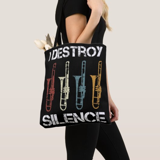 Ich zerstöre den Frieden, Trombone und Trombonist Tasche (Von Nahem)