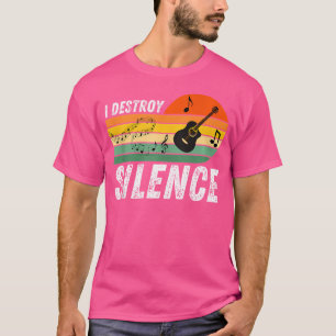 Ich zerstöre die Stille - ein lustiger, akustische T-Shirt