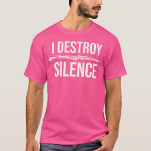 Ich zerstöre Schweigen Klarinetteninstrument Orche T-Shirt