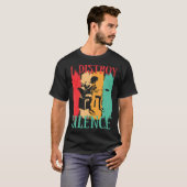 Ich zerstöre Schweigen Lustiges Retro-Musik-Gitarr T-Shirt (Vorne ganz)