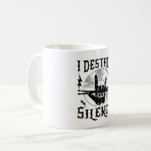 Ich zerstöre Schweigen Musik-Kaffeetasse Kaffeetasse (Vorderseite Links)