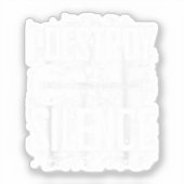 Ich zerstöre Silence Bass Player Funny Guitar Musi Aufkleber (Vorderseite)